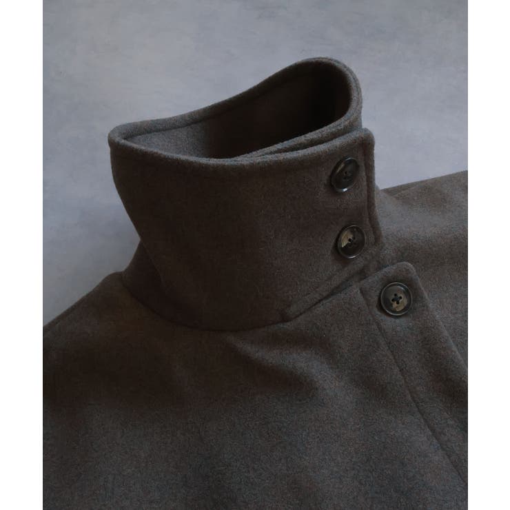 スタンドカラー ２WAYオーバーコート | ad thie | 詳細画像40 