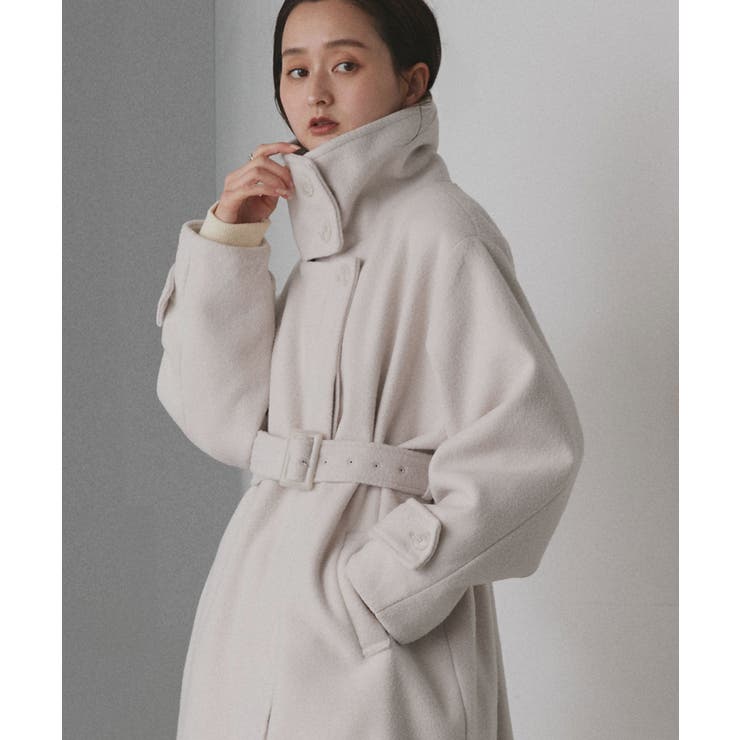 スタンドカラー ２WAYオーバーコート | ad thie | 詳細画像6 