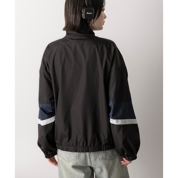 スタンドカラー配色ブルゾン | ad thie | 詳細画像27 