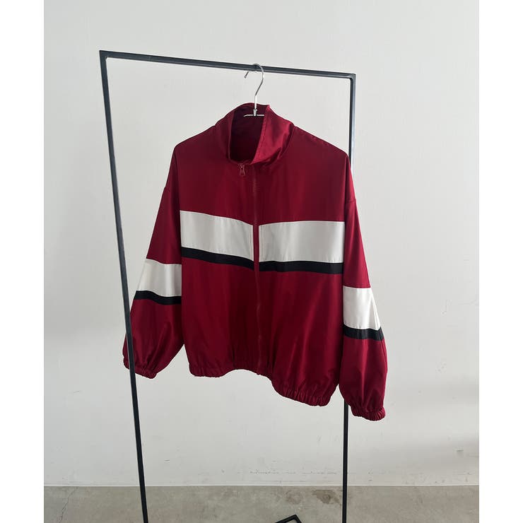 スタンドカラー配色ブルゾン | ad thie | 詳細画像43 