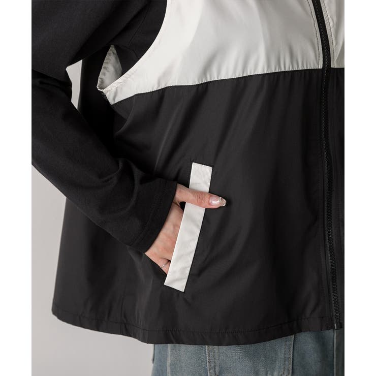 スタンドカラー バイカラーベスト | ad thie | 詳細画像19 