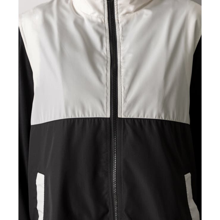 スタンドカラー バイカラーベスト | ad thie | 詳細画像20 