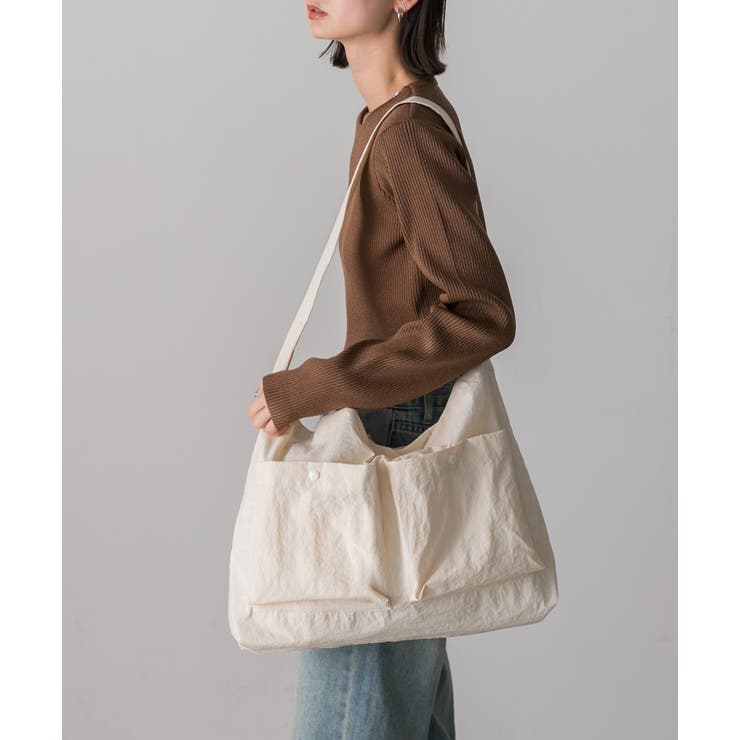 ポケット付き ショルダーバッグ | ad thie | 詳細画像15 