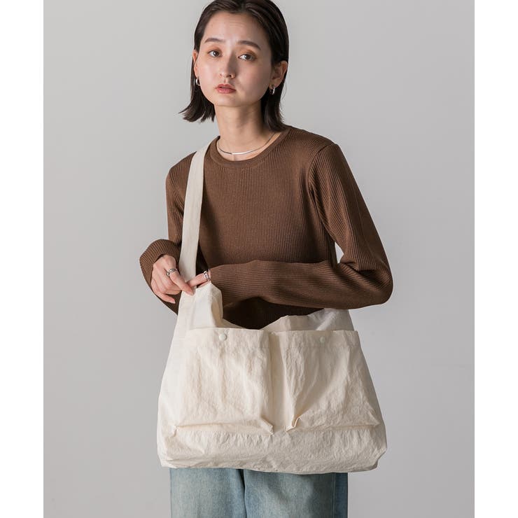 ポケット付き ショルダーバッグ | ad thie | 詳細画像16 