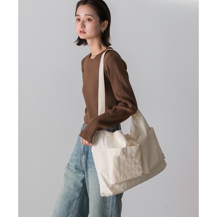 ポケット付き ショルダーバッグ | ad thie | 詳細画像18 