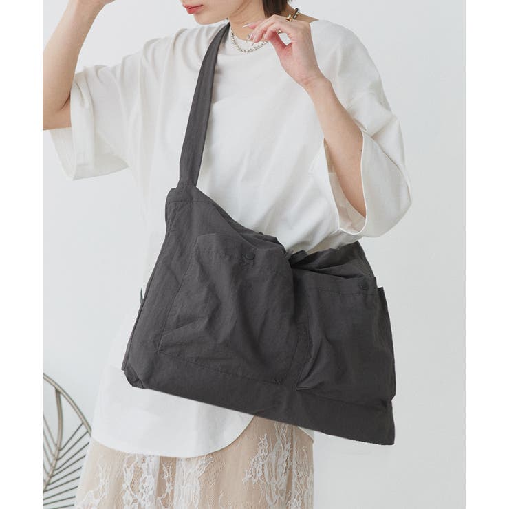 ポケット付き ショルダーバッグ | ad thie | 詳細画像7 