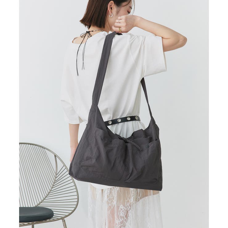 ポケット付き ショルダーバッグ | ad thie | 詳細画像8 