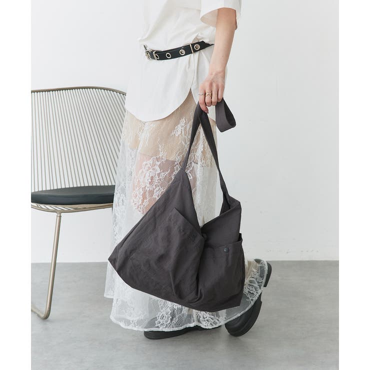 ポケット付き ショルダーバッグ | ad thie | 詳細画像9 