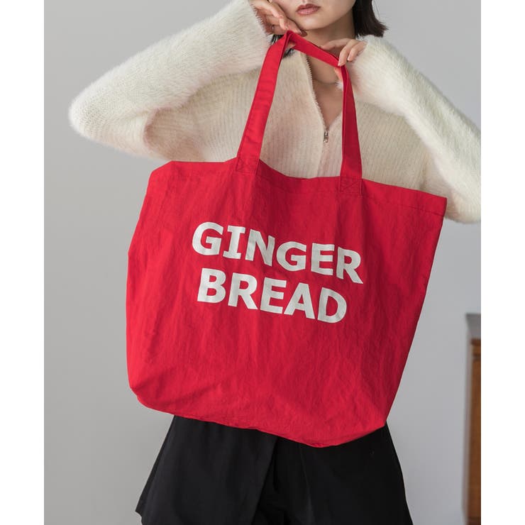 レッド | ロゴデザイン カラートートバッグ | ad thie