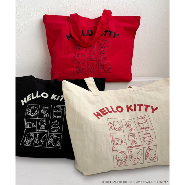 ≪HELLO KITTY≫ ビッグロゴ トートバッグ[品番：ADEW0004640