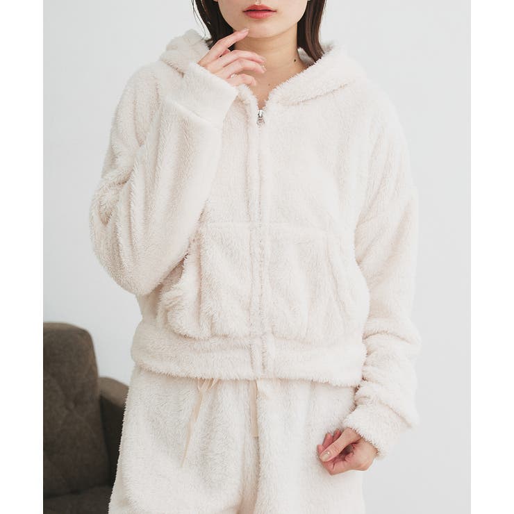 ボアショートパーカーショートパンツルームウエア | ad thie | 詳細画像32 