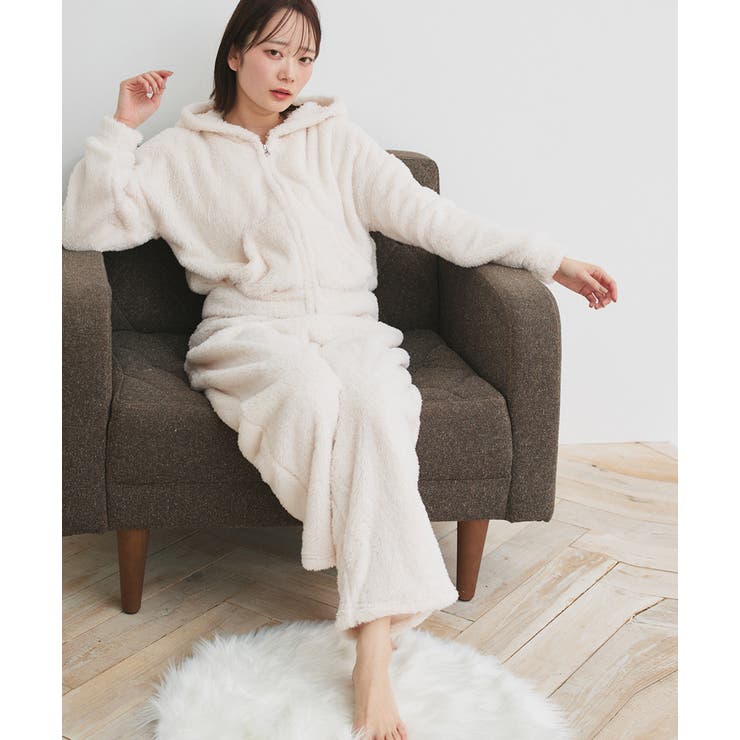 ボアショートパーカーロングパンツルームウエア | ad thie | 詳細画像10 