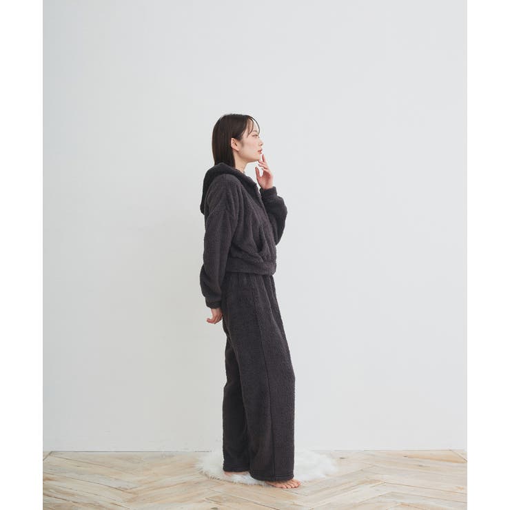 ボアショートパーカーロングパンツルームウエア | ad thie | 詳細画像18 