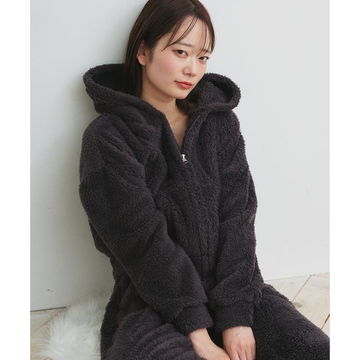 ボアショートパーカーロングパンツルームウエア | ad thie | 詳細画像20 