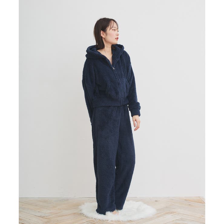 ボアショートパーカーロングパンツルームウエア | ad thie | 詳細画像21 