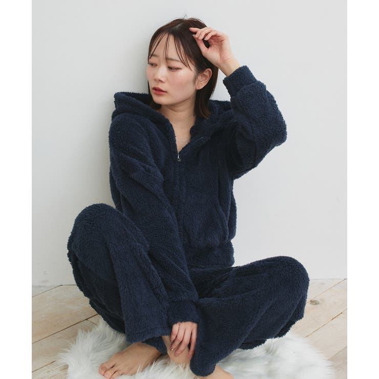 ボアショートパーカーロングパンツルームウエア | ad thie | 詳細画像24 