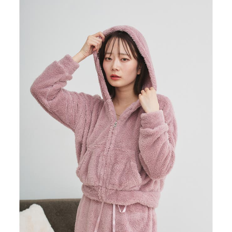 ボアショートパーカーロングパンツルームウエア | ad thie | 詳細画像3 