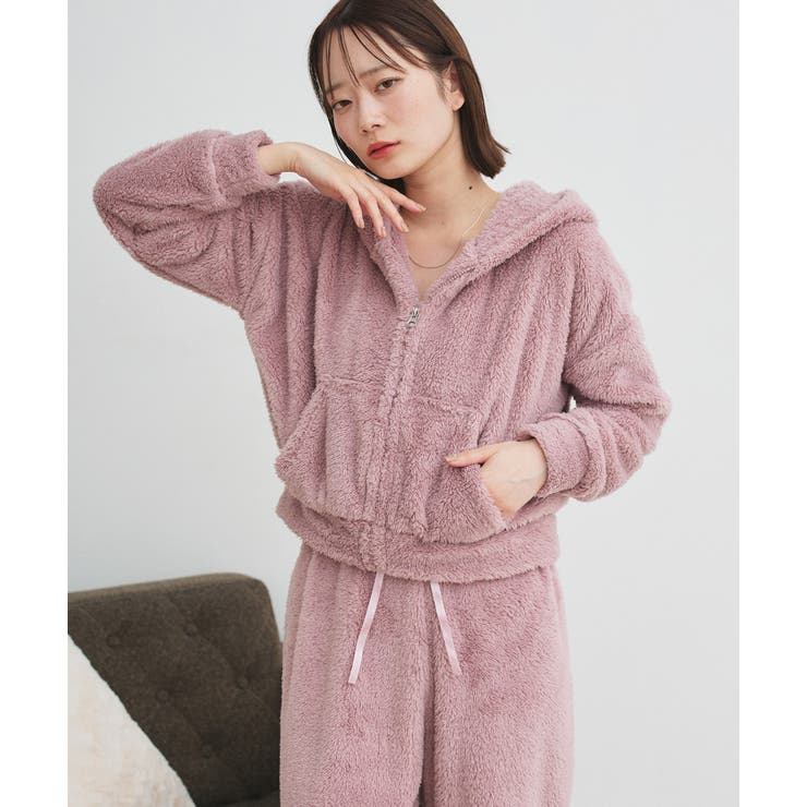 ボアショートパーカーロングパンツルームウエア | ad thie | 詳細画像6 