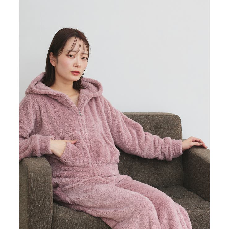 ボアショートパーカーロングパンツルームウエア | ad thie | 詳細画像7 