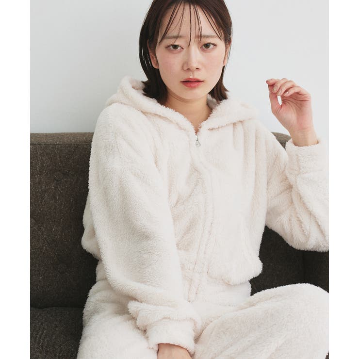 ボアショートパーカーロングパンツルームウエア | ad thie | 詳細画像9 