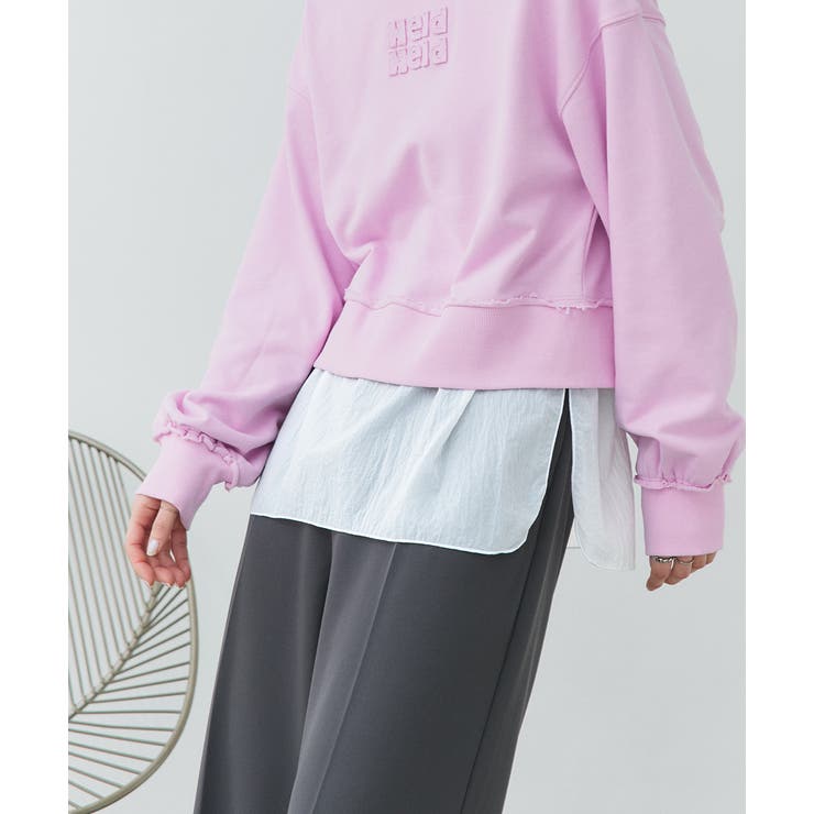 オフホワイト | レイヤードシアータンクトップ | ad thie