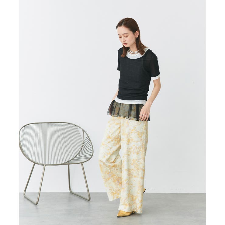 レイヤードチュールタンクトップ | ad thie | 詳細画像16 