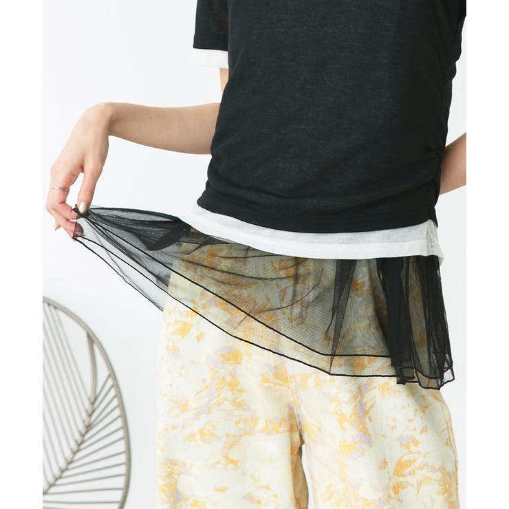 レイヤードチュールタンクトップ | ad thie | 詳細画像21 