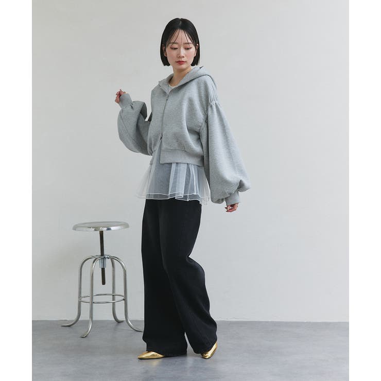 レイヤードチュールタンクトップ | ad thie | 詳細画像30 