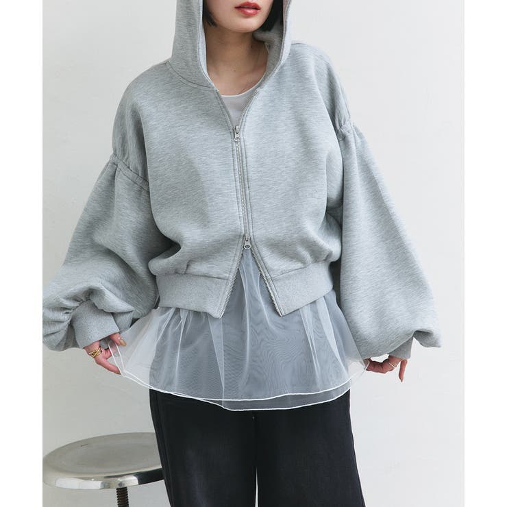 レイヤードチュールタンクトップ | ad thie | 詳細画像32 