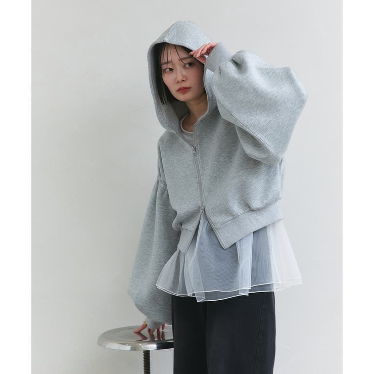 レイヤードチュールタンクトップ | ad thie | 詳細画像33 