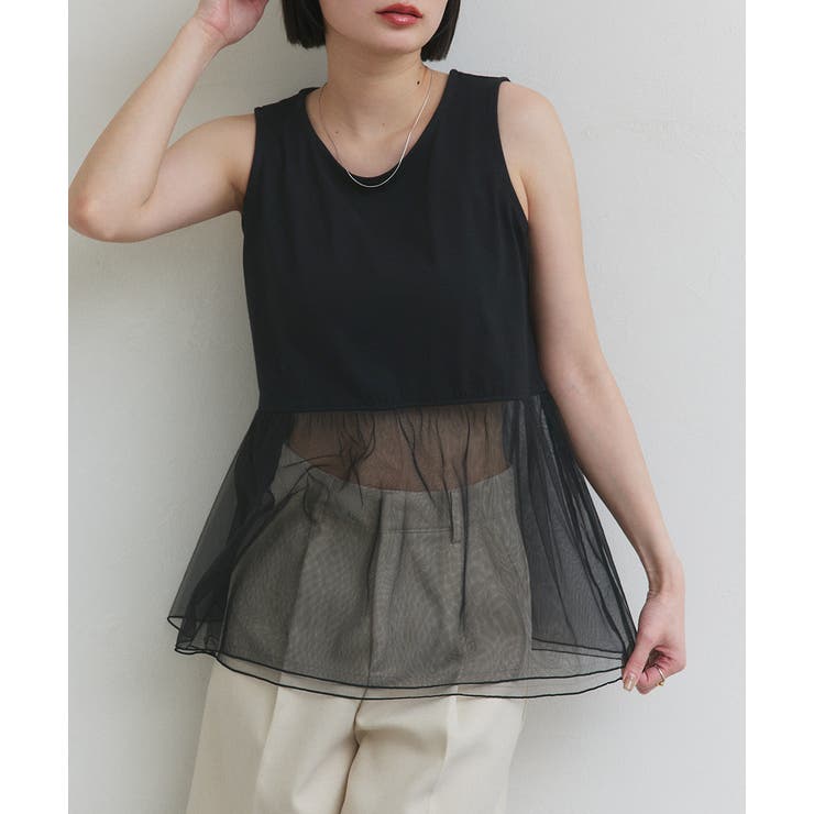 レイヤードチュールタンクトップ | ad thie | 詳細画像41 