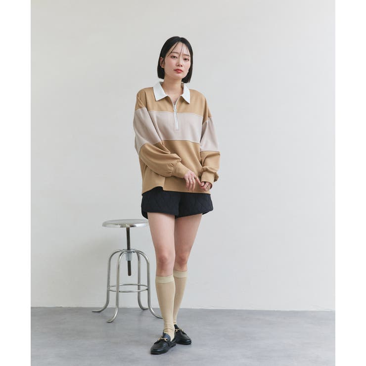 ハーフジップラガープルオーバー | ad thie | 詳細画像14 