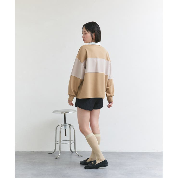 ハーフジップラガープルオーバー | ad thie | 詳細画像18 