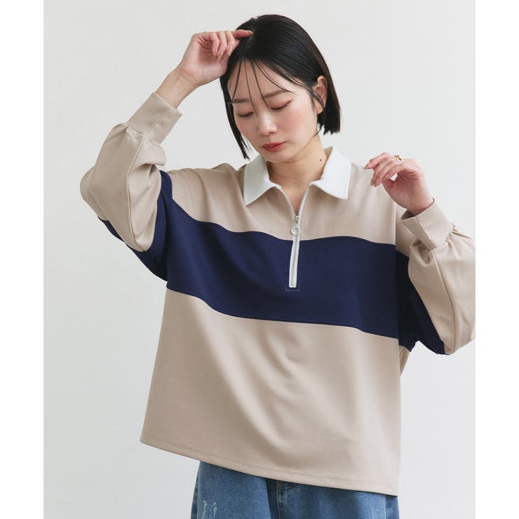 ハーフジップラガープルオーバー | ad thie | 詳細画像7 