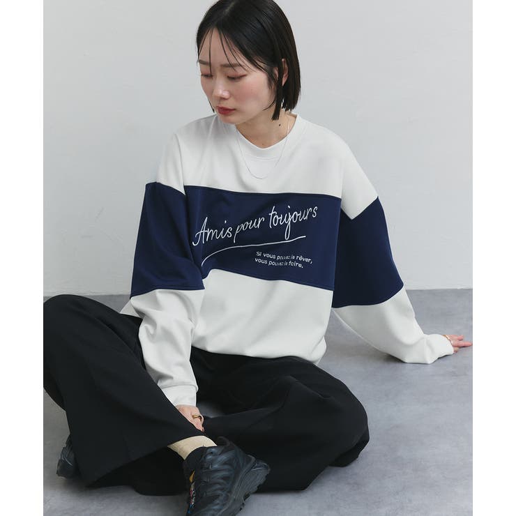 ロゴ刺繍ポンチプルオーバー | ad thie | 詳細画像10 