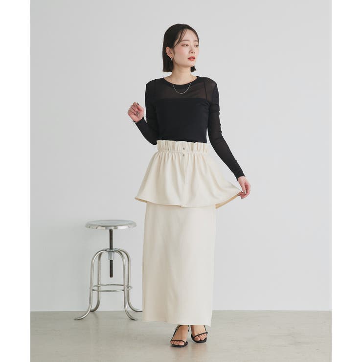 マルチウェイフリルぺプラムスカート | ad thie | 詳細画像18 