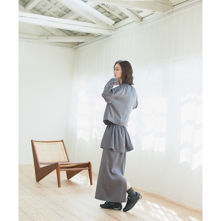 マルチウェイフリルぺプラムスカート | ad thie | 詳細画像3 