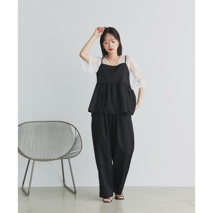 Vネックレースオーバーブラウス | ad thie | 詳細画像32 