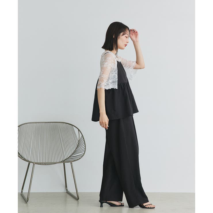 Vネックレースオーバーブラウス | ad thie | 詳細画像33 