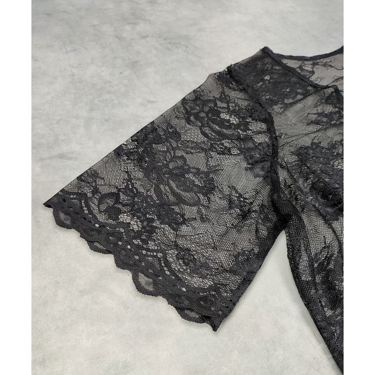 Vネックレースオーバーブラウス | ad thie | 詳細画像64 