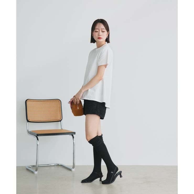 ペプラムフリルデザインTシャツ | ad thie | 詳細画像14 