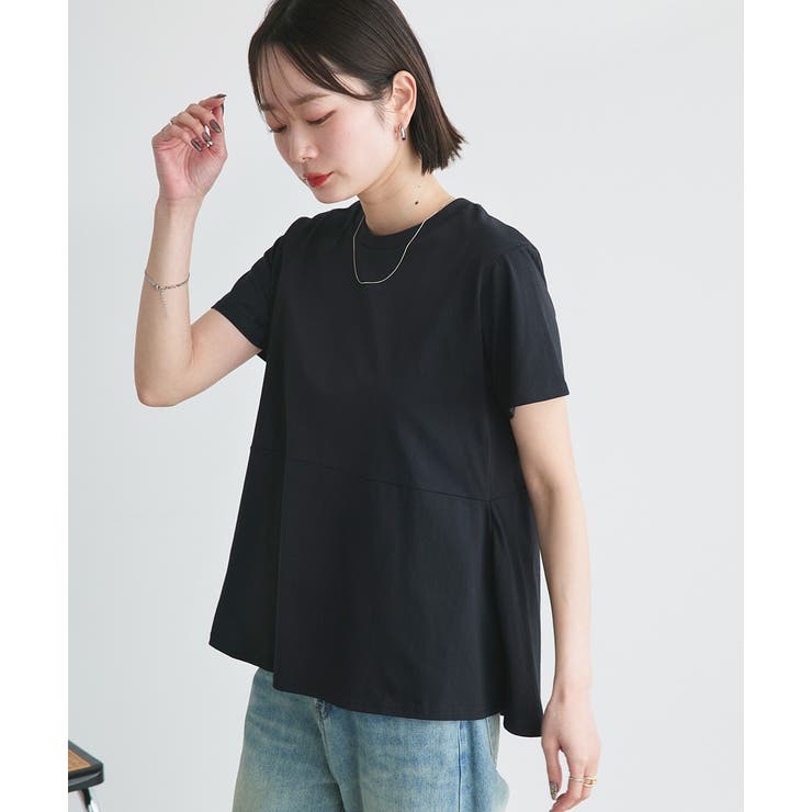 ペプラムフリルデザインTシャツ | ad thie | 詳細画像34 