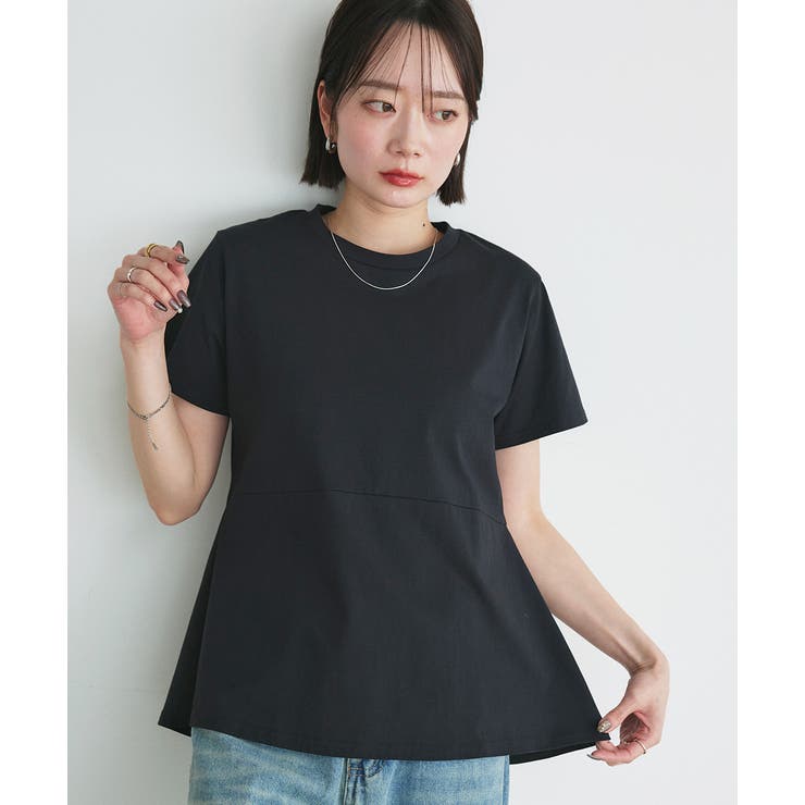 ペプラムフリルデザインTシャツ | ad thie | 詳細画像38 