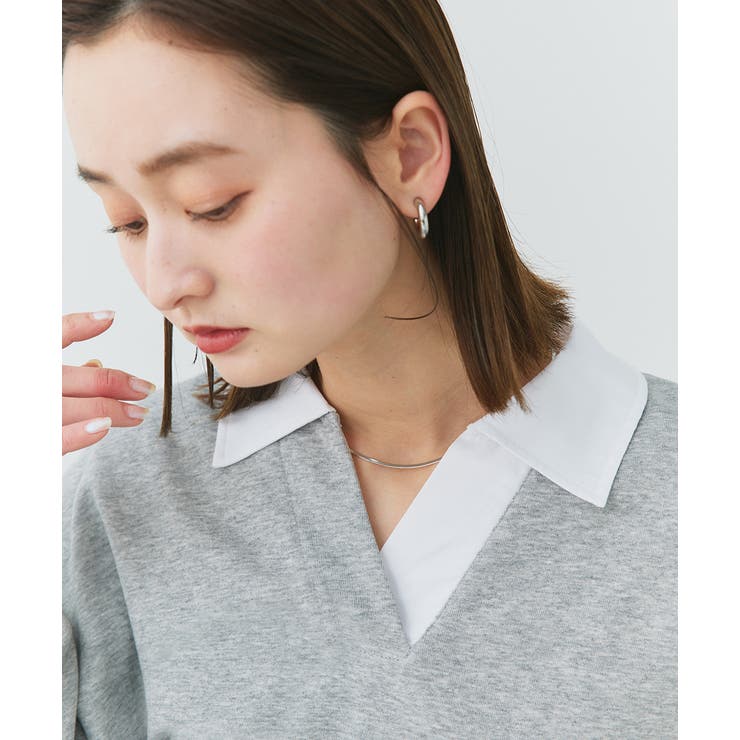 ポロカラースウェットプルオーバー | ad thie | 詳細画像28 