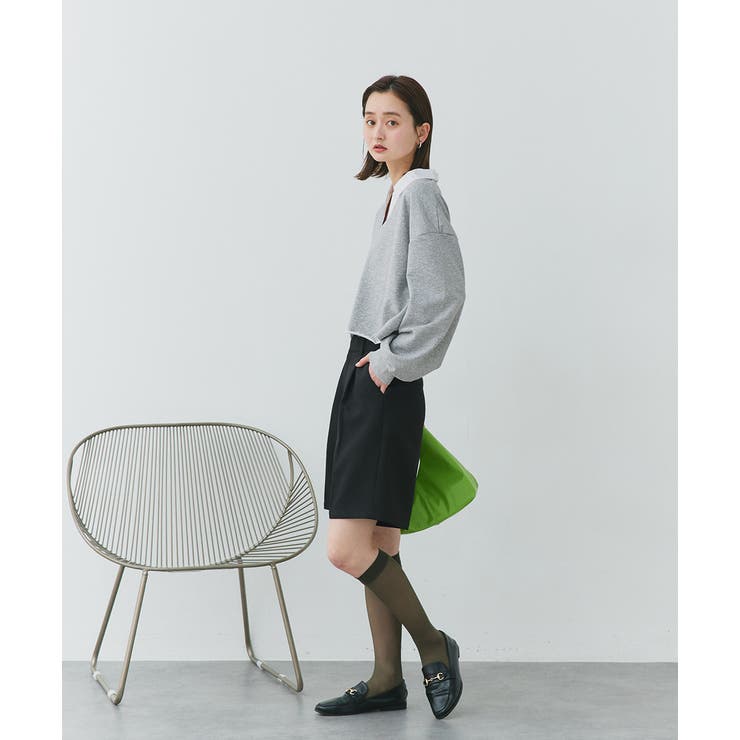 ポロカラースウェットプルオーバー | ad thie | 詳細画像34 