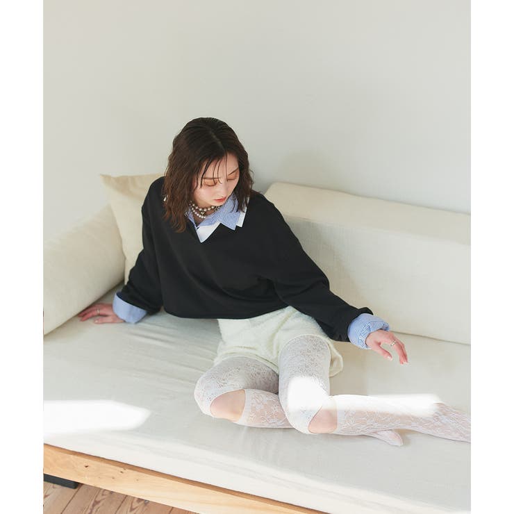 ポロカラースウェットプルオーバー | ad thie | 詳細画像5 