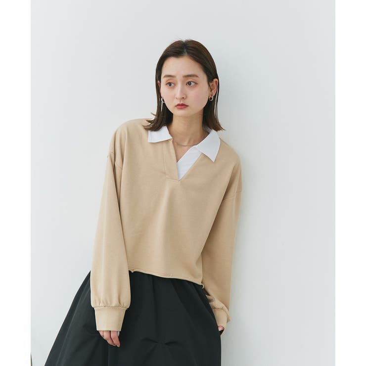 ポロカラースウェットプルオーバー | ad thie | 詳細画像55 