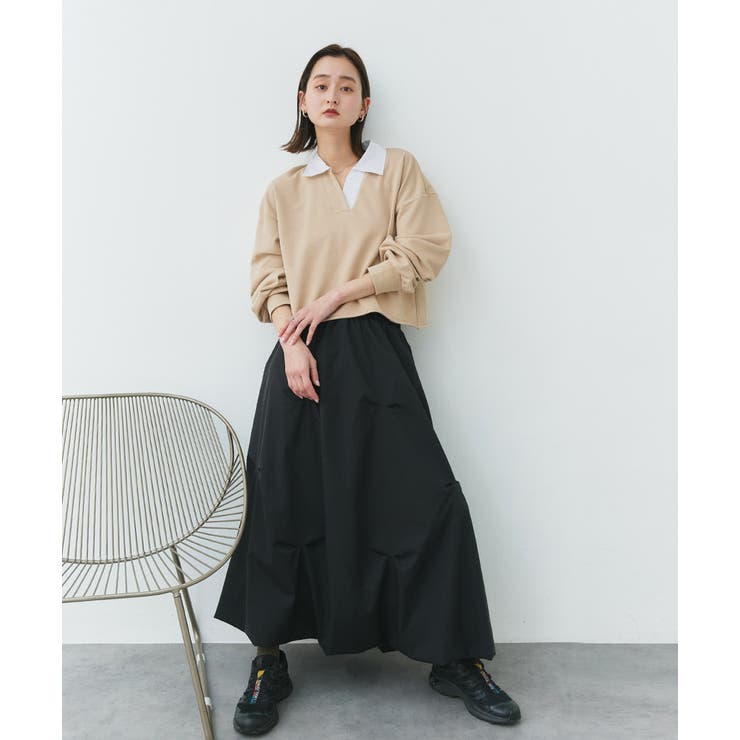 ポロカラースウェットプルオーバー | ad thie | 詳細画像67 