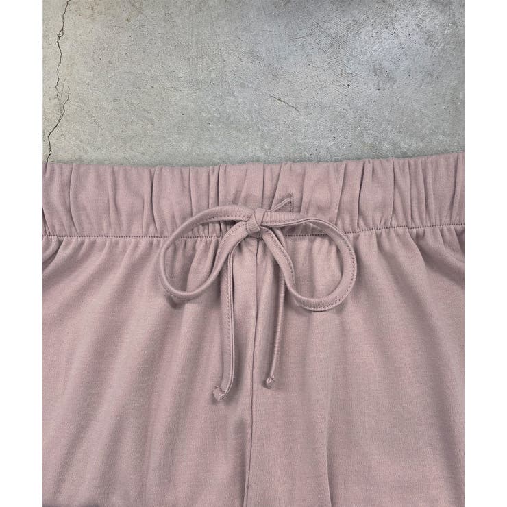 ロゴ刺繍スムースロングTシャツルームウェア | ad thie | 詳細画像35 