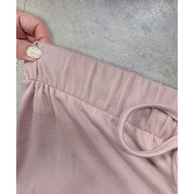 ロゴ刺繍スムースロングTシャツルームウェア | ad thie | 詳細画像36 